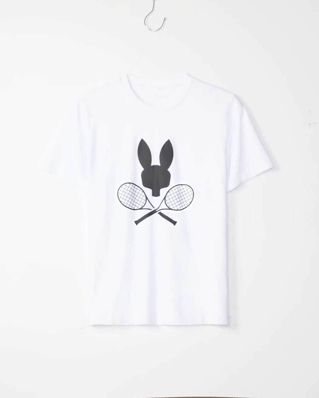 Tees Psycho Bunny Courtside Graphic Tee Blanche Homme | LZU-15377764